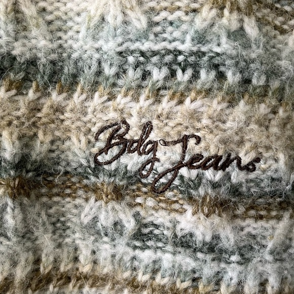 BDG Urban Outfitters Striped Textured Wool Blend Slouchy Sweater Women's Size S - Picture 4 of 12